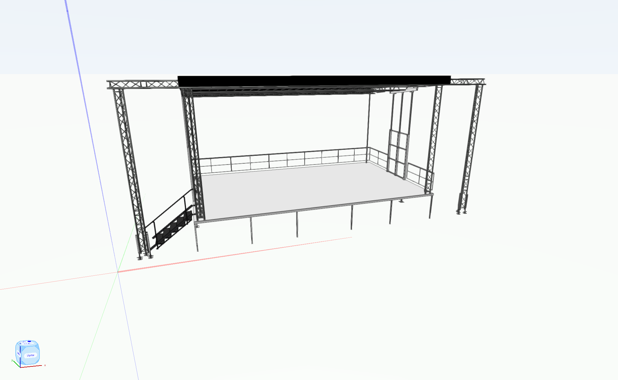 Rendering Stagemobil XXL Bühne